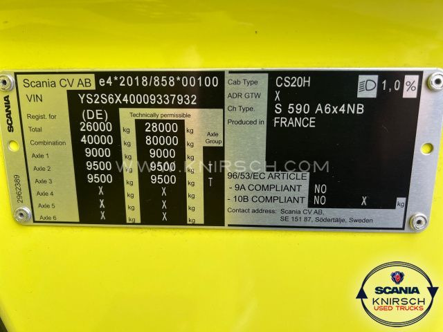 Cabeza tractora Scania S590A6X4NB: foto 6