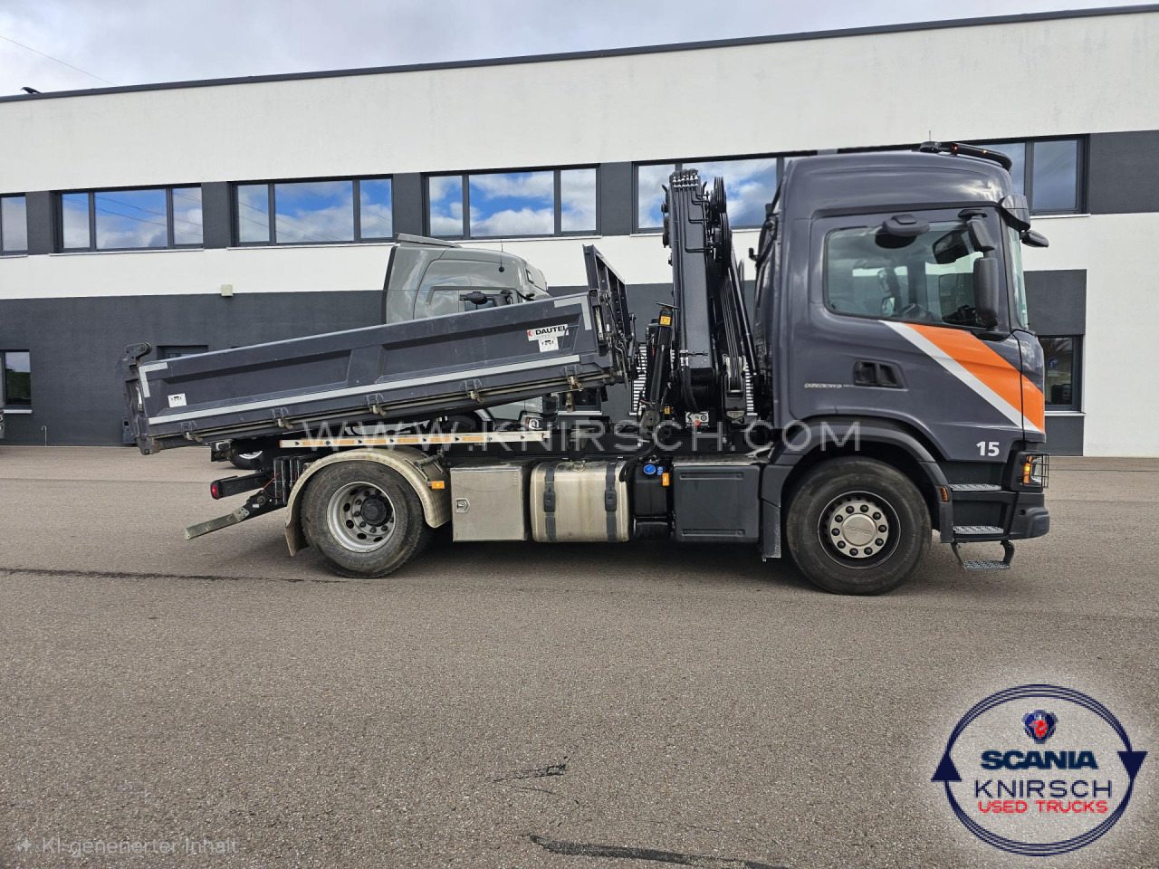 SCANIA G 320 B4x2NA 3-Seitenkipper Dautel mit Kran Hiab - Furgoneta basculante: foto 3 SCANIA G 320 B4x2NA 3-Seitenkipper Dautel mit Kran Hiab - Furgoneta basculante: foto 3
