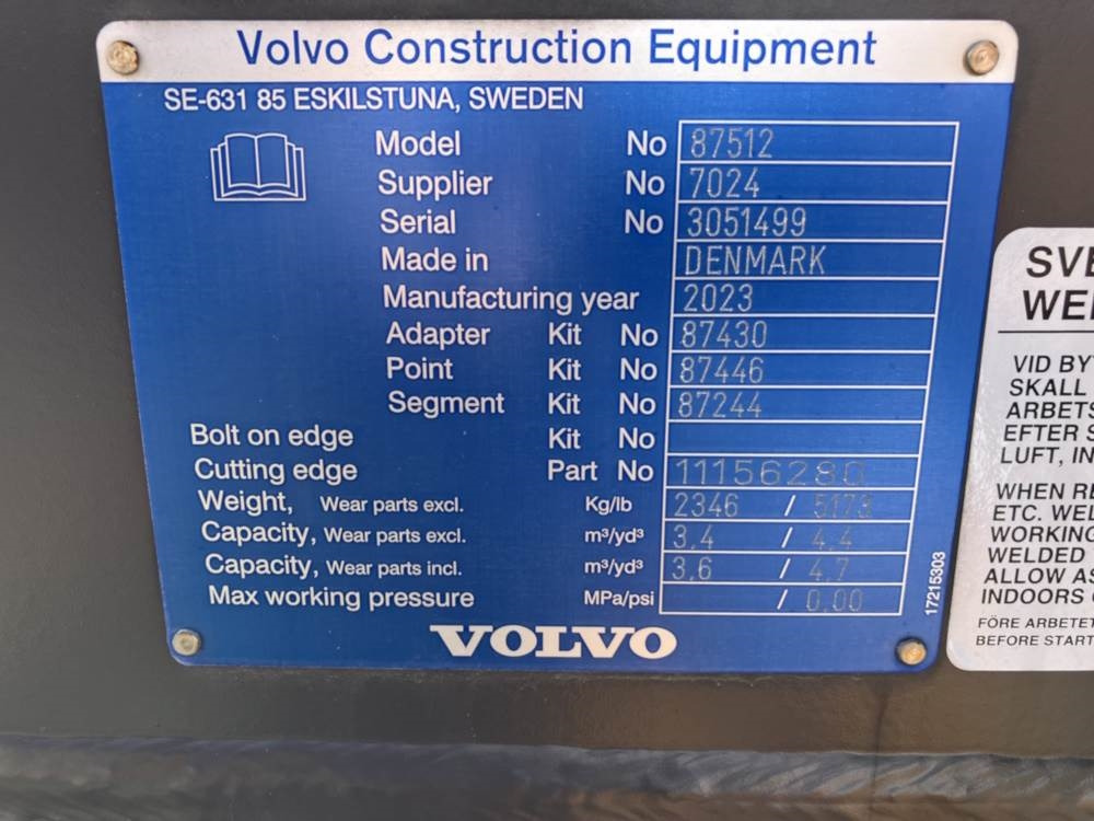 Volvo Schaufel mit Zähnen - Cazo: foto 5 Volvo Schaufel mit Zähnen - Cazo: foto 5