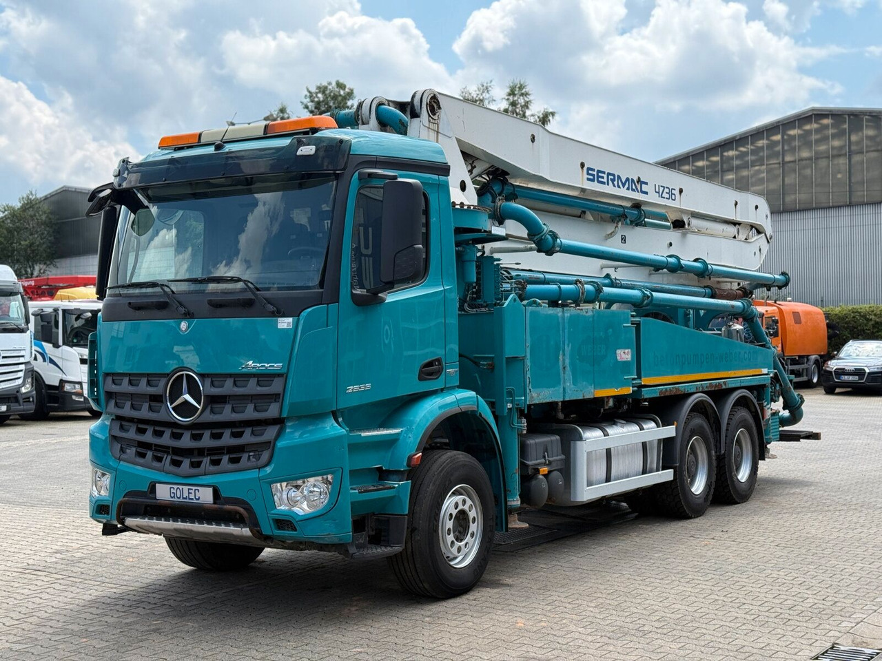 Mercedes-Benz AROCS 2636 6x4 Euro 6 Betonpumpe SERMAC 4Z36 - Bomba de hormigón: foto 2 Mercedes-Benz AROCS 2636 6x4 Euro 6 Betonpumpe SERMAC 4Z36 - Bomba de hormigón: foto 2