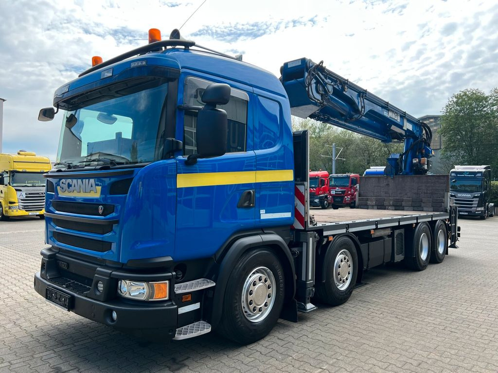 Scania G490 8x4 Dachdecker Montagekran MKG - 21,6 m - Camión caja abierta, Camión grúa: foto 2 Scania G490 8x4 Dachdecker Montagekran MKG - 21,6 m - Camión caja abierta, Camión grúa: foto 2