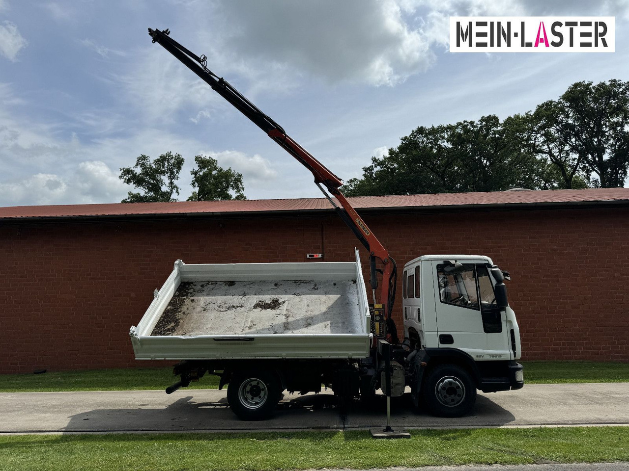 Furgoneta basculante Iveco ML75E16 3 S-Kipper Kran PK  9,4m-550 kg Greifer: foto 18
