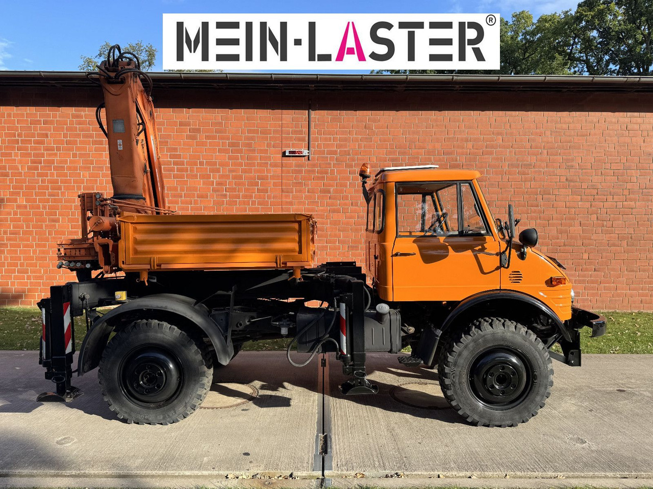 Unimog U 1100 Atlas AK 3006 nur 14.215 km-1. Hand - Camión grúa, Camión caja abierta: foto 3 Unimog U 1100 Atlas AK 3006 nur 14.215 km-1. Hand - Camión grúa, Camión caja abierta: foto 3
