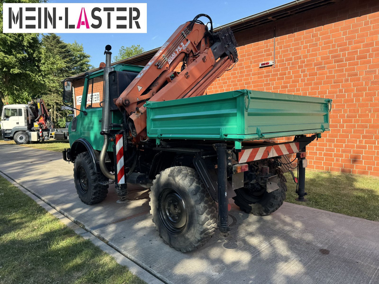 Unimog U 1200 Atlas 75.2 Kran 14 m Funk FB *1. Hand - Camión grúa: foto 5 Unimog U 1200 Atlas 75.2 Kran 14 m Funk FB *1. Hand - Camión grúa: foto 5