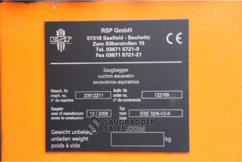 Limpieza de alcantarillado Mercedes-Benz Actros 4144 RSP 2006 Saugbagger: foto 14
