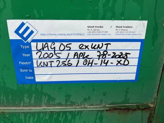LAG 2X 2005 LAG SCHUIFZEIL TRAILER met kooiaap uitvoering - Semirremolque caja cerrada: foto 2 LAG 2X 2005 LAG SCHUIFZEIL TRAILER met kooiaap uitvoering - Semirremolque caja cerrada: foto 2