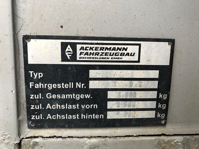 Ackermann VA-F 18/7.4E VA-F 18/7.4E Kühlanhänger, Thermo-King, LBW - Remolque frigorífico: foto 5 Ackermann VA-F 18/7.4E VA-F 18/7.4E Kühlanhänger, Thermo-King, LBW - Remolque frigorífico: foto 5
