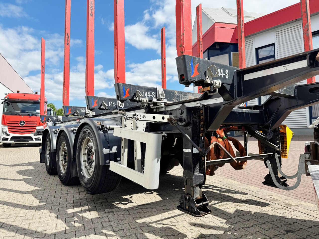 Semirremolque maderero Doll LOGO H3L-14XL LOGO H3L-14XL, Liftachse, Nachlauflenkachse, teleskopierbar 9,4m-12,9: foto 13