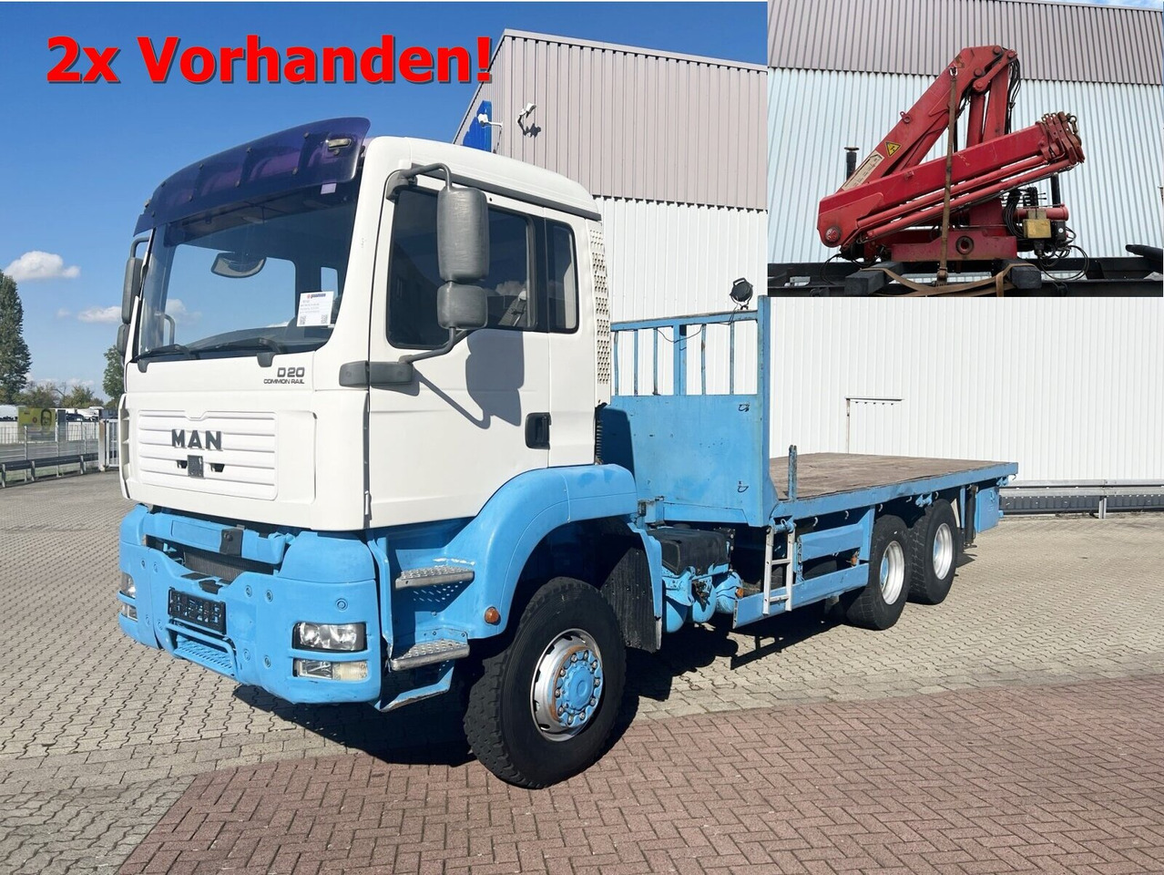 MAN TGA 26.310 6X6 BB TGA 26.310 6X6 BB mit Kran HMF 1253-K4, Funk - Camión grúa, Camión caja abierta: foto 1 MAN TGA 26.310 6X6 BB TGA 26.310 6X6 BB mit Kran HMF 1253-K4, Funk - Camión grúa, Camión caja abierta: foto 1