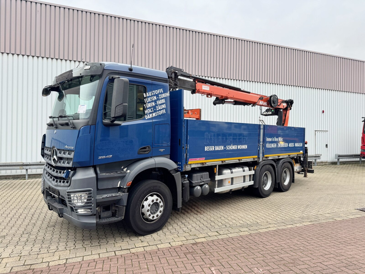 Camión grúa, Camión caja abierta Mercedes-Benz Arocs 2642 6x4 Arocs 2642 6x4 mit Heckkran Atlas AK 186.3 V-2: foto 8
