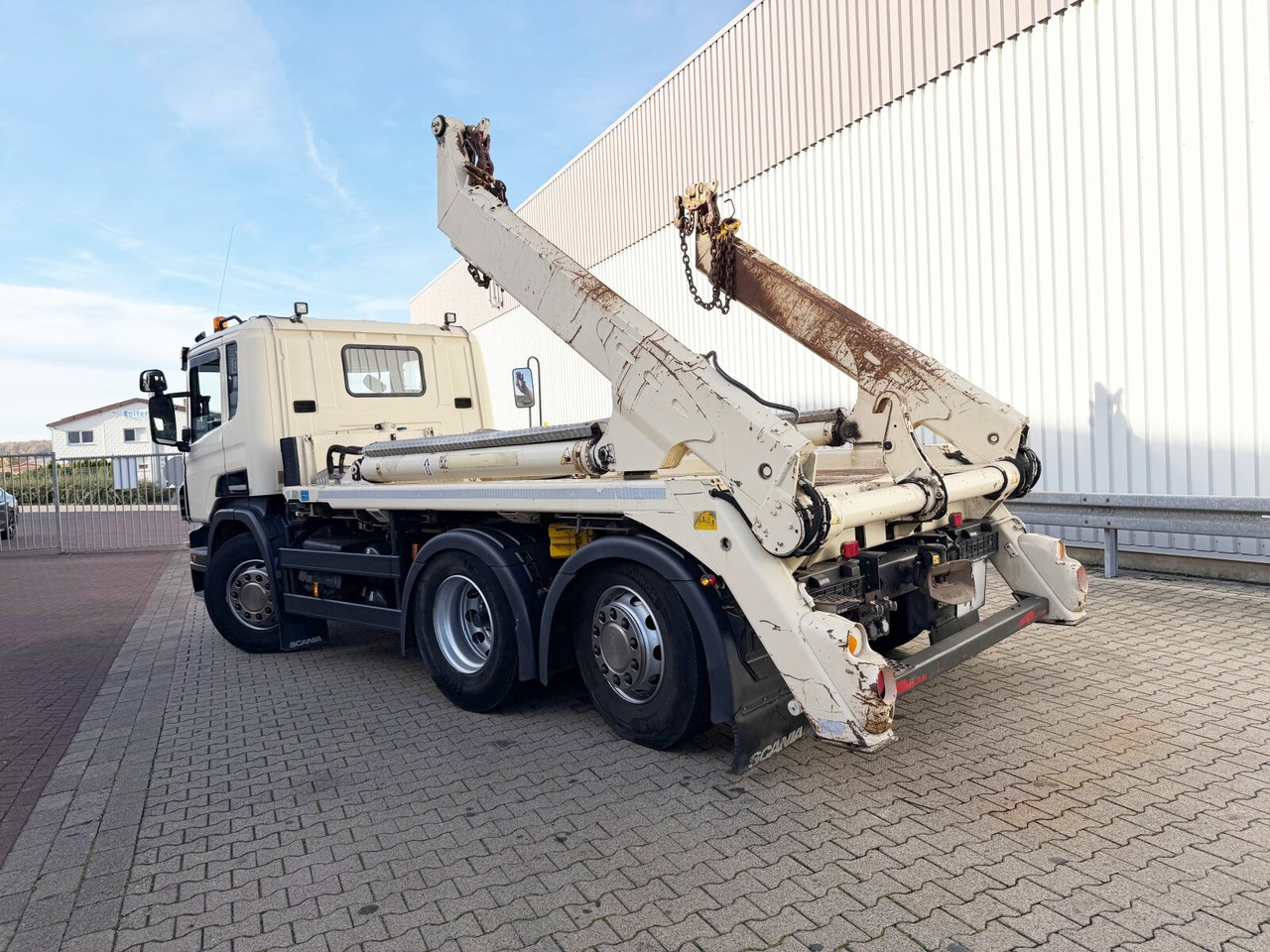 Camión portacontenedor de cadenas Scania P 320/400 6x2-4 P 320/400 6x2-4, Lenk-/Liftachse, Tele-Absetzanlage, Funk: foto 13