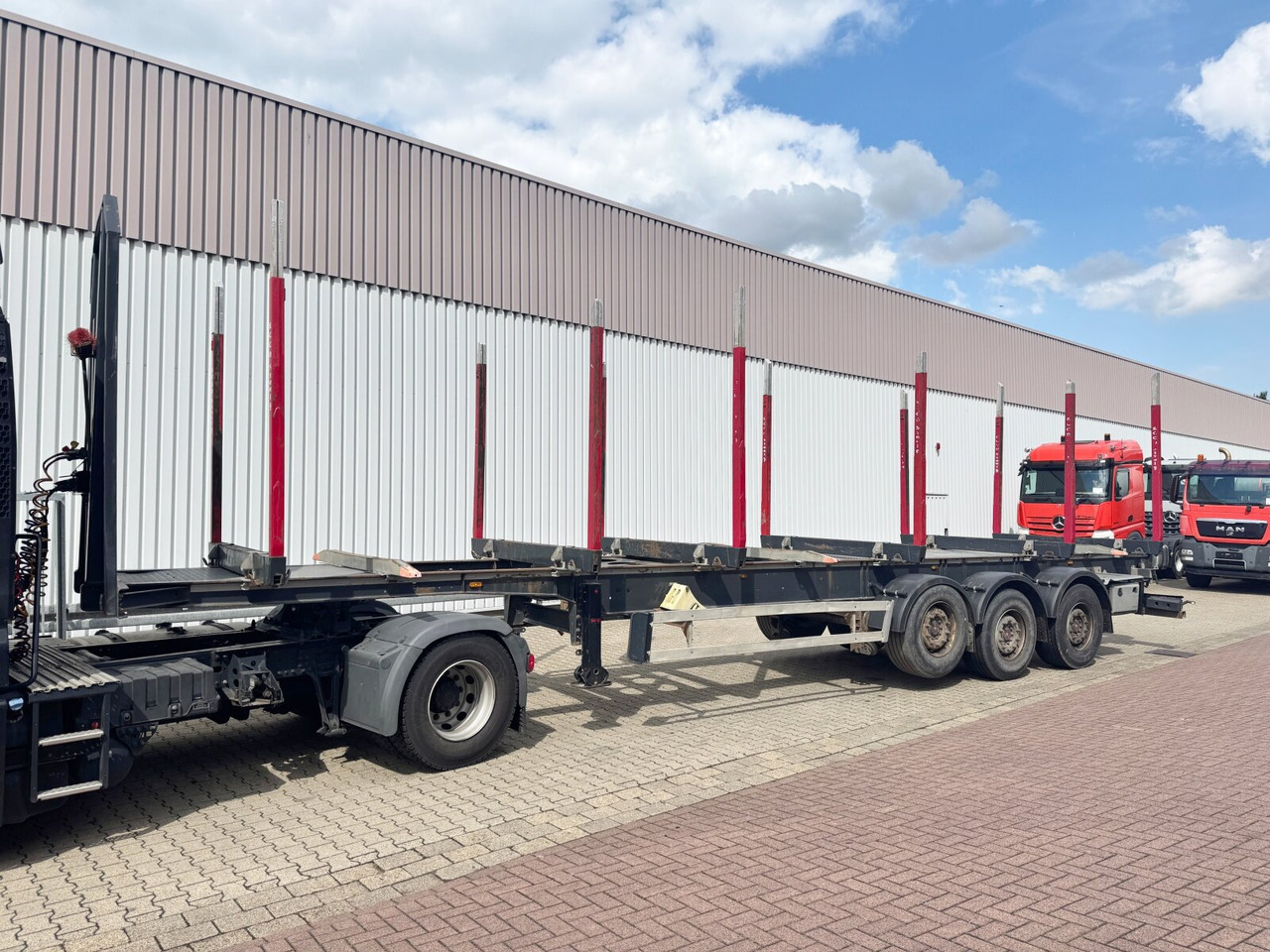 Schwarzmüller 3-Achs Holzauflieger 3-Achs Holzauflieger, Liftachse, MEHRFACH VORHANDEN! - Semirremolque maderero: foto 1 Schwarzmüller 3-Achs Holzauflieger 3-Achs Holzauflieger, Liftachse, MEHRFACH VORHANDEN! - Semirremolque maderero: foto 1