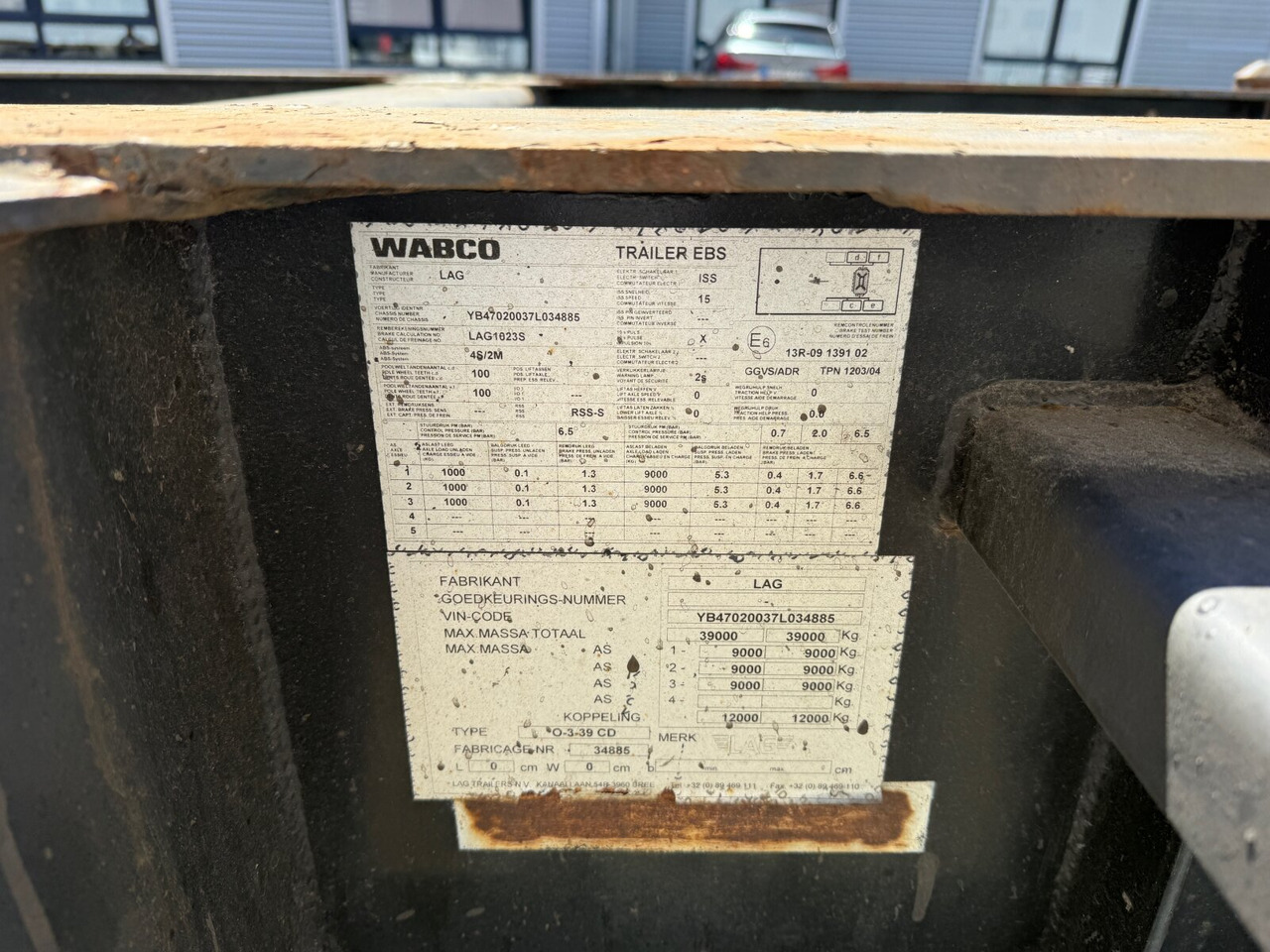 Lag 0-3-39 CD Containerchassis 0-3-39 CD Containerchassis, 20ft und 30ft, ADR - Semirremolque: foto 2 Lag 0-3-39 CD Containerchassis 0-3-39 CD Containerchassis, 20ft und 30ft, ADR - Semirremolque: foto 2