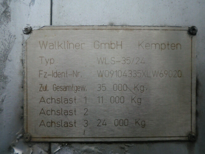 WLS 35/24 WALKLINER WLS 35/24, Walkingfloor mit Klappen linke Seite ca. 87m³ - Semirremolque piso movil: foto 2 WLS 35/24 WALKLINER WLS 35/24, Walkingfloor mit Klappen linke Seite ca. 87m³ - Semirremolque piso movil: foto 2
