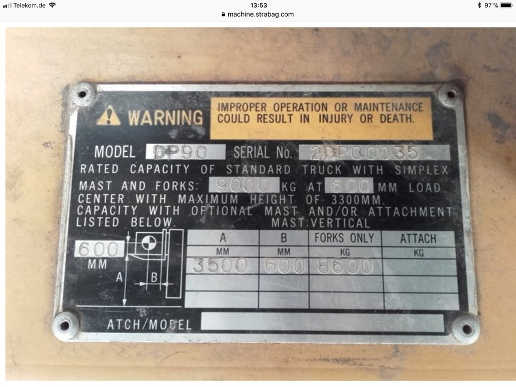 CAT DP90 - Carretilla elevadora diésel: foto 5 CAT DP90 - Carretilla elevadora diésel: foto 5