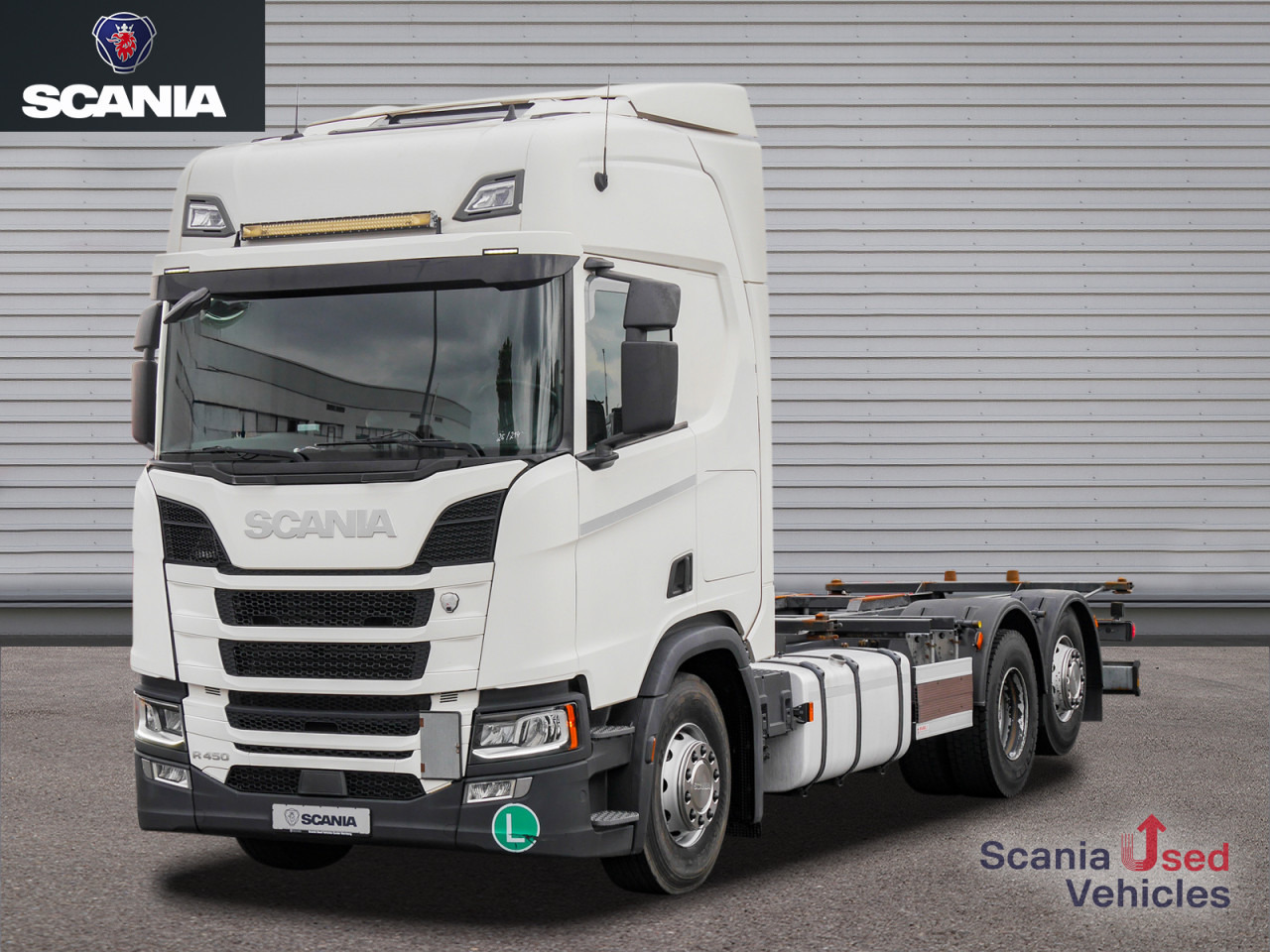 SCANIA R 450 B6x2*4NB Lenkachse, Standklima - Camión portacontenedore/ Intercambiable: foto 1 SCANIA R 450 B6x2*4NB Lenkachse, Standklima - Camión portacontenedore/ Intercambiable: foto 1