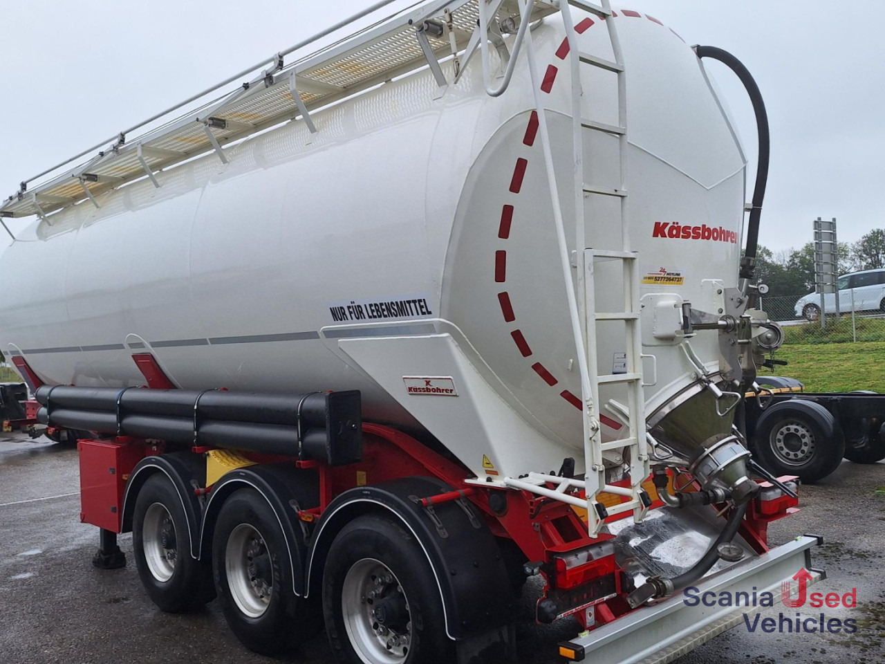 KAESSBOHRER Lebensmitteltank Kippbar SSK 40XS Neuwertig !! - Semirremolque silo: foto 1 KAESSBOHRER Lebensmitteltank Kippbar SSK 40XS Neuwertig !! - Semirremolque silo: foto 1