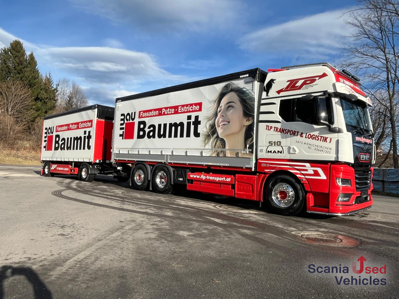 MAN TGX 26.510 6x2-4 LL Pritsche + Anhänger - Camión lona: foto 2 MAN TGX 26.510 6x2-4 LL Pritsche + Anhänger - Camión lona: foto 2