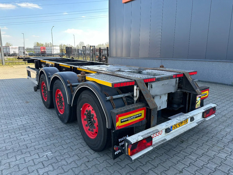 Semirremolque portacontenedore/ Intercambiable Burg 20FT ADR (EX/II, EX/III, FL, AT), Leergewicht: 3.690kg, SAF INTRADISC, 2x liftaxle, ALCOA, NL-Chassis, APK/ADR: 08-2025: foto 6