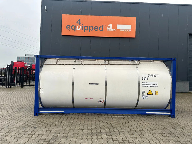 CIMC 20FT ISO, 25.060L / 1-COMP / 3 BAFFELS / T11 / 4 manholes / ADR valid until 10/2027 - Tanque de almacenamiento: foto 2 CIMC 20FT ISO, 25.060L / 1-COMP / 3 BAFFELS / T11 / 4 manholes / ADR valid until 10/2027 - Tanque de almacenamiento: foto 2