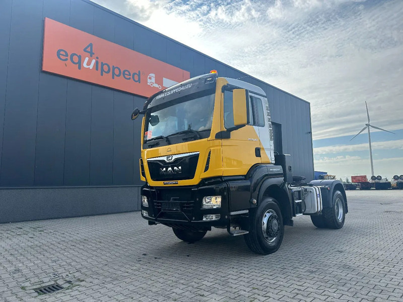 Cabeza tractora MAN TGS 18.460 4x4 FULL SPRING SUSP, PTO + TIPPING-HYDRAULIC, EURO-6, only 202.813km!!!, 3x Sper: foto 1