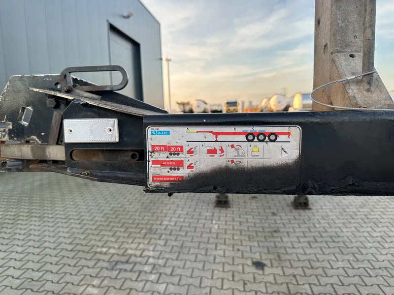Semirremolque portacontenedore/ Intercambiable D-Tec FLEXITRAILER / 45FT HC MULTI / BPW + drumbrakes / liftaxle / NL / APK 11-2026: foto 12 Semirremolque portacontenedore/ Intercambiable D-Tec FLEXITRAILER / 45FT HC MULTI / BPW + drumbrakes / liftaxle / NL / APK 11-2026: foto 12