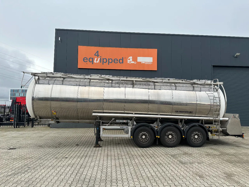 Feldbinder LEVENSMIDDELEN / FOOD / LEBENSMITTEL / 33.500L / 3-COMP / POMP / NL-trailer / APK: 12-2026, 10x beschikbaar - Semirremolque cisterna: foto 3 Feldbinder LEVENSMIDDELEN / FOOD / LEBENSMITTEL / 33.500L / 3-COMP / POMP / NL-trailer / APK: 12-2026, 10x beschikbaar - Semirremolque cisterna: foto 3
