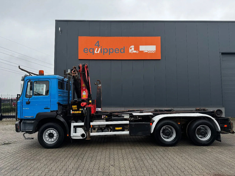 MAN FE 410A, 6x4, EURO-2, Palfinger 17000 Crane + VDL HOOK, full spring, manual gearbox, MOT 9/2025 - Camión multibasculante, Camión grúa: foto 4 MAN FE 410A, 6x4, EURO-2, Palfinger 17000 Crane + VDL HOOK, full spring, manual gearbox, MOT 9/2025 - Camión multibasculante, Camión grúa: foto 4