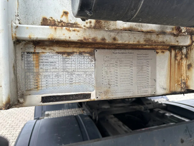 Semirremolque plataforma/ Caja abierta Nooteboom OVB-73-04, 73 tons Ballast trailer, 4 axles, 3 hydraulic steering axles, 75% tyres, MOT 03/2026: foto 19