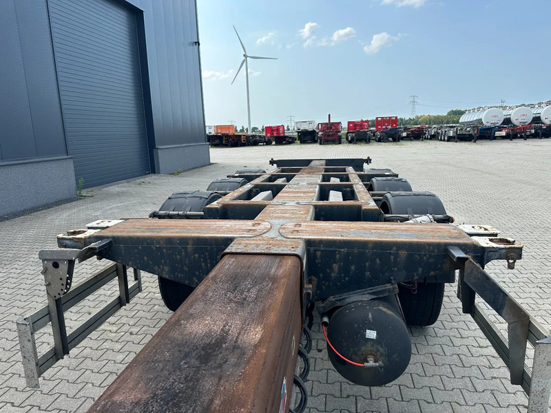 Semirremolque portacontenedore/ Intercambiable Pacton FLEX XL 45FT HC multi (3x extendable), liftaxle, SAF + DRUM, NL-chassis, APK: 12/2025: foto 12