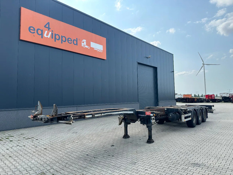 Pacton FLEX XL 45FT HC multi (3x extendable), liftaxle, SAF + DRUM, NL-chassis, APK: 12/2025 - Semirremolque portacontenedore/ Intercambiable: foto 1 Pacton FLEX XL 45FT HC multi (3x extendable), liftaxle, SAF + DRUM, NL-chassis, APK: 12/2025 - Semirremolque portacontenedore/ Intercambiable: foto 1