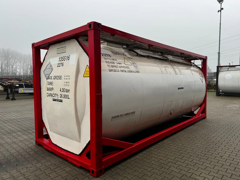 SINGAMAS 20FT ISO, 26.000L/1-COMP/3 BAFFELS/3 manholes, 5Y inspection: 07/2027 - Tanque de almacenamiento: foto 5 SINGAMAS 20FT ISO, 26.000L/1-COMP/3 BAFFELS/3 manholes, 5Y inspection: 07/2027 - Tanque de almacenamiento: foto 5