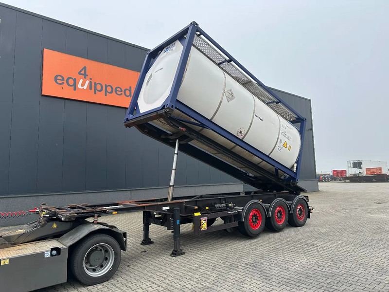 Van Hool 20FT Tipping-chassis, ADR (EX/II, EX/III, FL, AT), SAF, 2 liftaxles - Semirremolque portacontenedore/ Intercambiable: foto 1 Van Hool 20FT Tipping-chassis, ADR (EX/II, EX/III, FL, AT), SAF, 2 liftaxles - Semirremolque portacontenedore/ Intercambiable: foto 1
