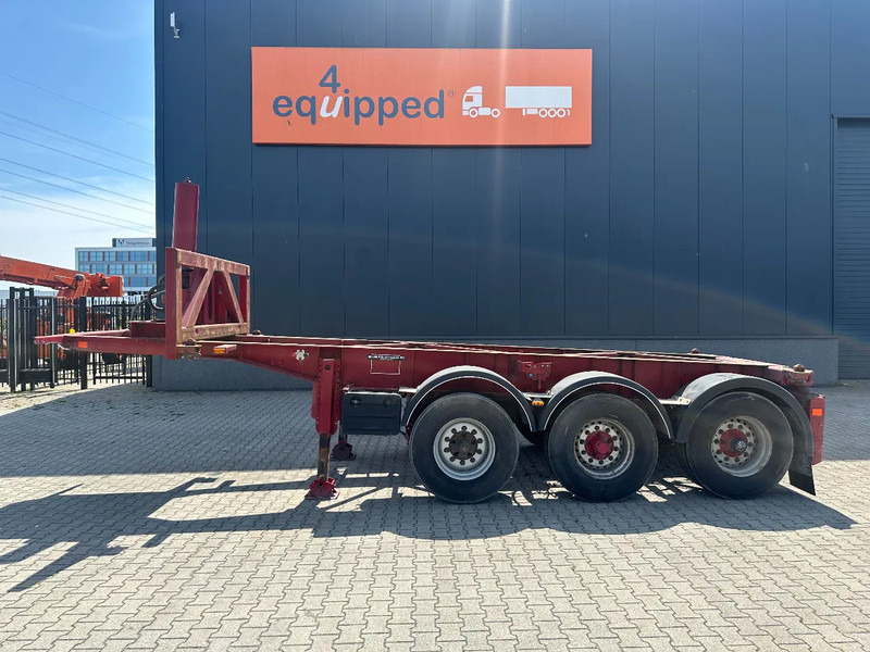 Van Hool 3 AXLE 20FT TIPPING-CHASSIS, BPW + disc, liftaxle, steering axle, BROKEN HYVA-CYLINDER - Semirremolque portacontenedore/ Intercambiable: foto 2 Van Hool 3 AXLE 20FT TIPPING-CHASSIS, BPW + disc, liftaxle, steering axle, BROKEN HYVA-CYLINDER - Semirremolque portacontenedore/ Intercambiable: foto 2