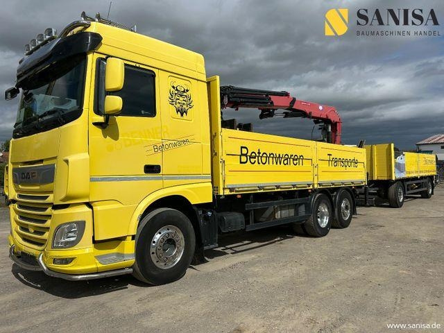 DAF XF 480/HMF 2530 L-CR Kran/Lenk/Lift/Baustoff - Camión caja abierta: foto 3 DAF XF 480/HMF 2530 L-CR Kran/Lenk/Lift/Baustoff - Camión caja abierta: foto 3