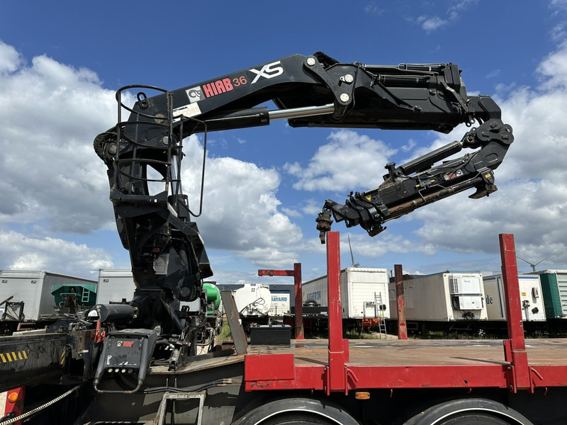 Semirremolque plataforma/ Caja abierta Kwb 2-AXLES PLATFORM + CRANE + HIAB 377 E-4 HIPRO + JIB 100X-3 + RADIO + ROTATOR - SAF axles - AIR SUSPENISION - BELGIAN REG.: foto 7