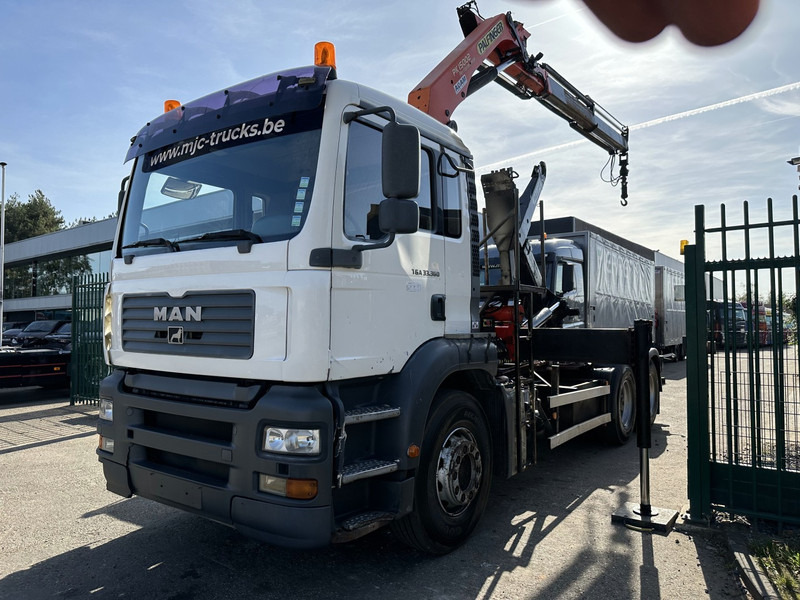MAN TGA 33.360 6x4 HAAKSYSTEEM + KRAAN PALFINGER PK 15002 - MANUEEL - BLADVERIGN - NAAFREDUCTIE - BE TRUCK - Camión multibasculante, Camión grúa: foto 3 MAN TGA 33.360 6x4 HAAKSYSTEEM + KRAAN PALFINGER PK 15002 - MANUEEL - BLADVERIGN - NAAFREDUCTIE - BE TRUCK - Camión multibasculante, Camión grúa: foto 3
