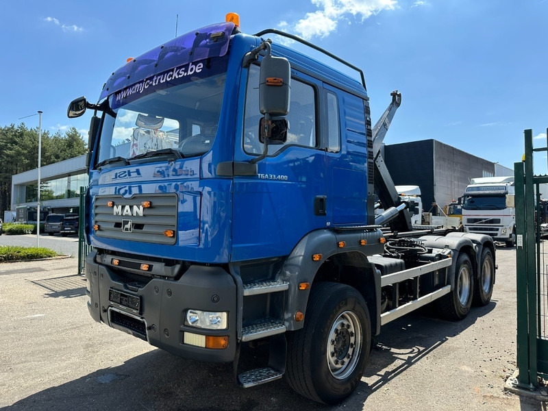 MAN TGA 33.400 6X4 HOOKLIFT AJK NHS20-4930mm - WB 3m60 - MANUAL ZF - STEEL SPRING / BLATT - BIG AXLES / AP ACHSEN - Camión multibasculante: foto 3 MAN TGA 33.400 6X4 HOOKLIFT AJK NHS20-4930mm - WB 3m60 - MANUAL ZF - STEEL SPRING / BLATT - BIG AXLES / AP ACHSEN - Camión multibasculante: foto 3