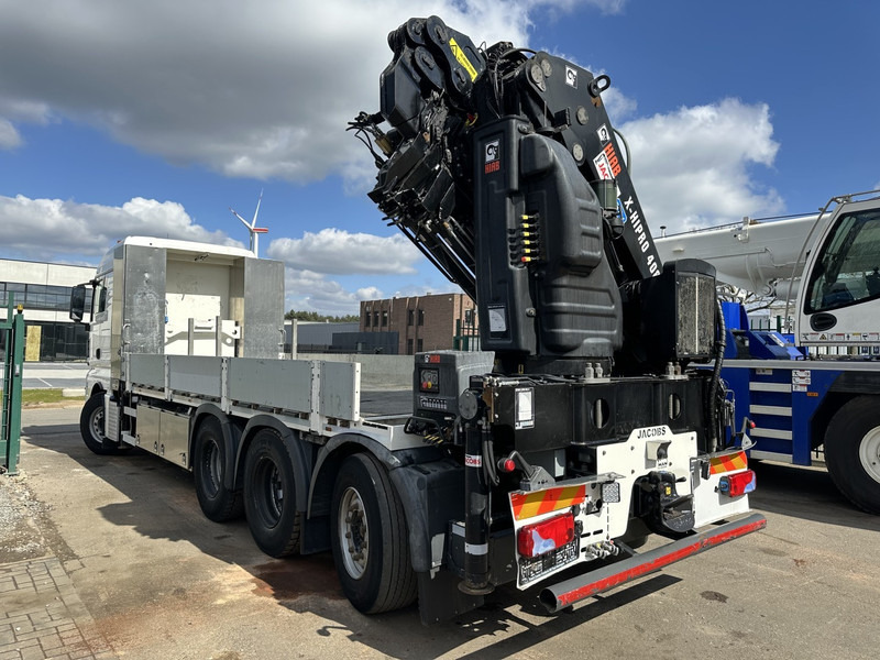 Camión caja abierta, Camión grúa MAN TGX 35.420 8x4-4 TRIDEM PRTISCHE 6m40 + KRAN (26m!) HIAB X-HIPRO 408 E-5 + JIB 100X-5  - *306.245km* - BE TRUCK: foto 8