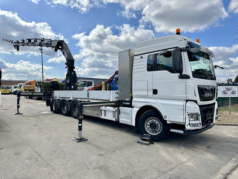 MAN TGX 35.420 8x4-4 TRIDEM PRTISCHE 6m40 + KRAN (26m!) HIAB X-HIPRO 408 E-5 + JIB 100X-5 - *306.245km* - BE TRUCK - Camión caja abierta, Camión grúa: foto 2 MAN TGX 35.420 8x4-4 TRIDEM PRTISCHE 6m40 + KRAN (26m!) HIAB X-HIPRO 408 E-5 + JIB 100X-5 - *306.245km* - BE TRUCK - Camión caja abierta, Camión grúa: foto 2
