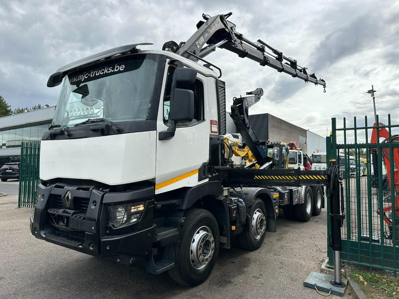Renault C460 8x4 HOOKLIFT + (19m!) CRANE HIAB 288 E-6 HIDUO - RADIO - 5/6 F - STEEL SPRING / HUB REDUCTION - BE TRUCK - Camión multibasculante, Camión grúa: foto 3 Renault C460 8x4 HOOKLIFT + (19m!) CRANE HIAB 288 E-6 HIDUO - RADIO - 5/6 F - STEEL SPRING / HUB REDUCTION - BE TRUCK - Camión multibasculante, Camión grúa: foto 3