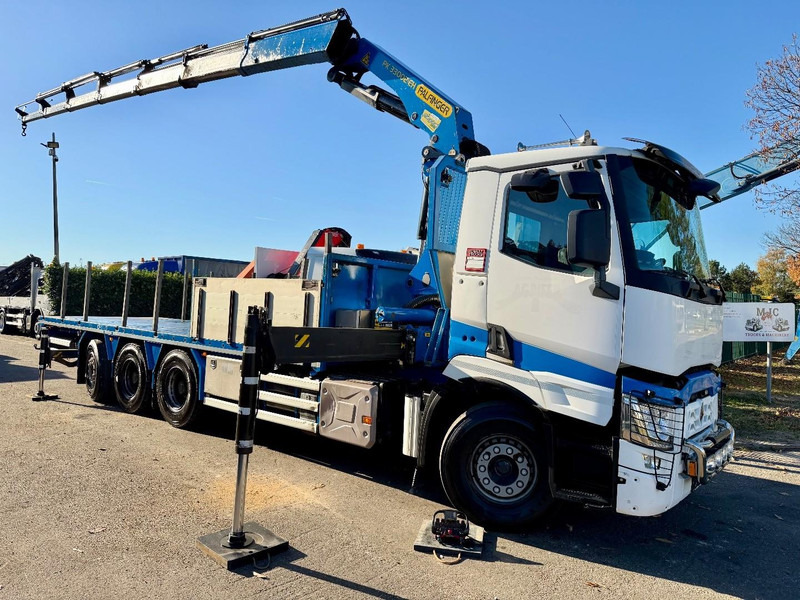 Renault C480 8x4 TRIDEM + CRANE (20m!) PALFINGER PK33002-EH E (6x) - PLATFORM 8m25 - LIFT/STEERING - GOOD TIRES - BE TRUCK - Camión grúa: foto 1 Renault C480 8x4 TRIDEM + CRANE (20m!) PALFINGER PK33002-EH E (6x) - PLATFORM 8m25 - LIFT/STEERING - GOOD TIRES - BE TRUCK - Camión grúa: foto 1