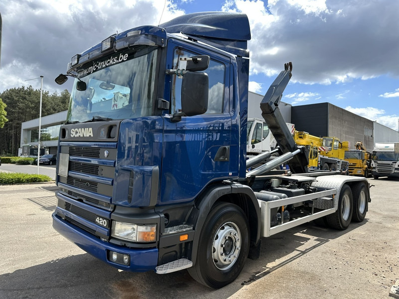 Scania 124L-420 6x2 HOOKLIFT VDL 20T - STEEL SPRING / BALLESTAS / BLATT - MANUAL - MECHANICAL PUMP - 10 TIRES DOUBLE WHEELS - Camión multibasculante: foto 3 Scania 124L-420 6x2 HOOKLIFT VDL 20T - STEEL SPRING / BALLESTAS / BLATT - MANUAL - MECHANICAL PUMP - 10 TIRES DOUBLE WHEELS - Camión multibasculante: foto 3