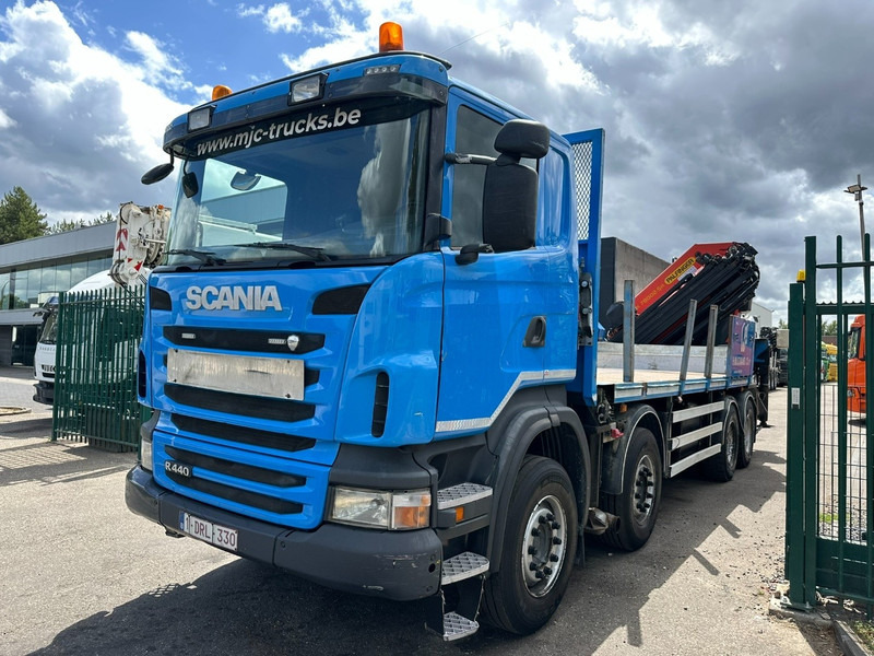 Scania G440 8x4 PRITSCHE + KRAN (26.5m!) PALFINGER PK78002 SH G 8x + 1 + WINCH - PLATFORM 6m25 - MANUAL - HUB REDUCTION - STEEL SPRING - EURO 5 - BE TRUCK - Camión caja abierta, Camión grúa: foto 3 Scania G440 8x4 PRITSCHE + KRAN (26.5m!) PALFINGER PK78002 SH G 8x + 1 + WINCH - PLATFORM 6m25 - MANUAL - HUB REDUCTION - STEEL SPRING - EURO 5 - BE TRUCK - Camión caja abierta, Camión grúa: foto 3