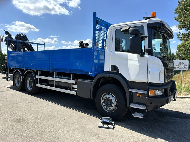 Scania P410 6x4 PRITSCHE + KRAN HIAB 166 ES-4 - RETARDER - ROTATOR - PLATFORM 6m80 - BIG AXLES HUB REDUCTION - STEEL SPRING - Camión caja abierta, Camión grúa: foto 1 Scania P410 6x4 PRITSCHE + KRAN HIAB 166 ES-4 - RETARDER - ROTATOR - PLATFORM 6m80 - BIG AXLES HUB REDUCTION - STEEL SPRING - Camión caja abierta, Camión grúa: foto 1