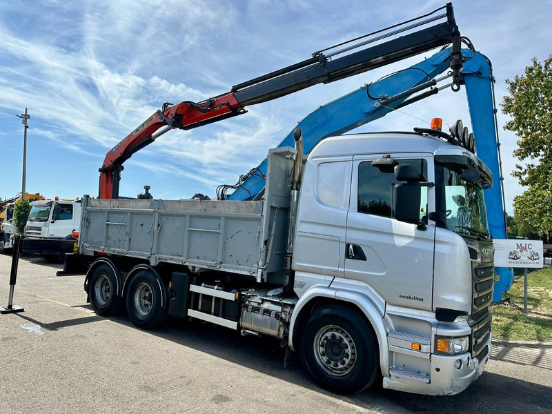 Scania R520 6x4 TIPPER + CRANE PALFINGER PK 15002 A - TRACTOR UNIT - RETARDER - *FULL AIR* - EUR 6 - BE TRUCK - Camión volquete, Camión grúa: foto 4 Scania R520 6x4 TIPPER + CRANE PALFINGER PK 15002 A - TRACTOR UNIT - RETARDER - *FULL AIR* - EUR 6 - BE TRUCK - Camión volquete, Camión grúa: foto 4