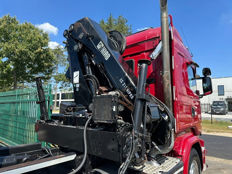 Camión multibasculante, Camión grúa Scania R580 6X2 V8 HOOKLIFT + CRANE HIAB 211 E-4 HIPRO - ROTATOR - RETARDER - ALCOA ALU - RADIO - NL TRUCK: foto 20