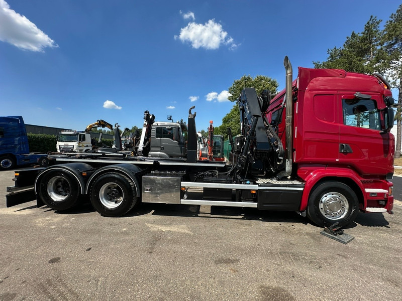 Camión multibasculante, Camión grúa Scania R580 6X2 V8 HOOKLIFT + CRANE HIAB 211 E-4 HIPRO - ROTATOR - RETARDER - ALCOA ALU - RADIO - NL TRUCK: foto 14