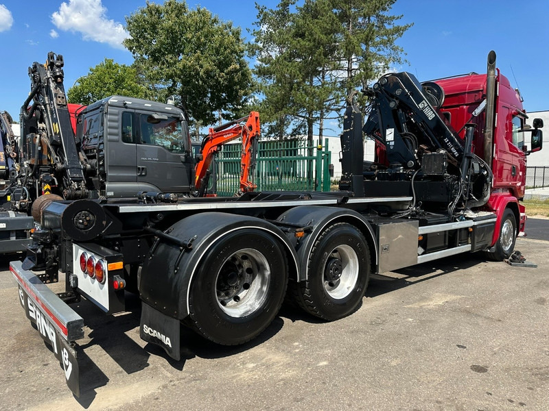 Camión multibasculante, Camión grúa Scania R580 6X2 V8 HOOKLIFT + CRANE HIAB 211 E-4 HIPRO - ROTATOR - RETARDER - ALCOA ALU - RADIO - NL TRUCK: foto 6