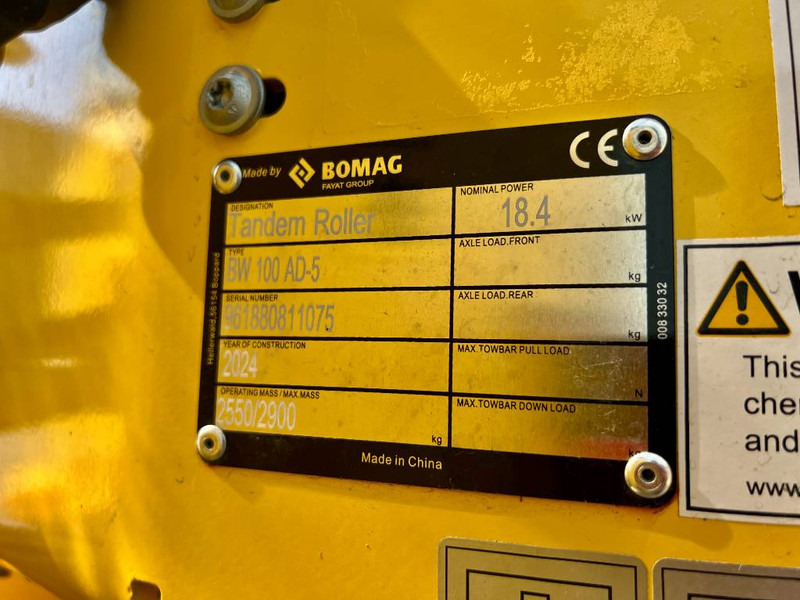 Rodillo nuevo Bomag BW 100 AD-5: foto 7